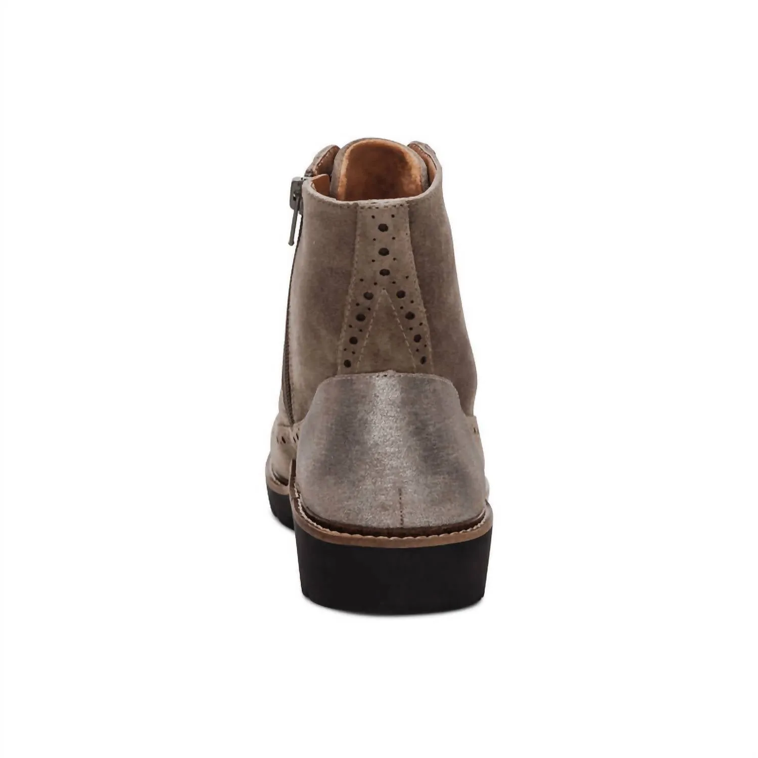 Women's Margot Brogue Lace-Up Boots In Taupe