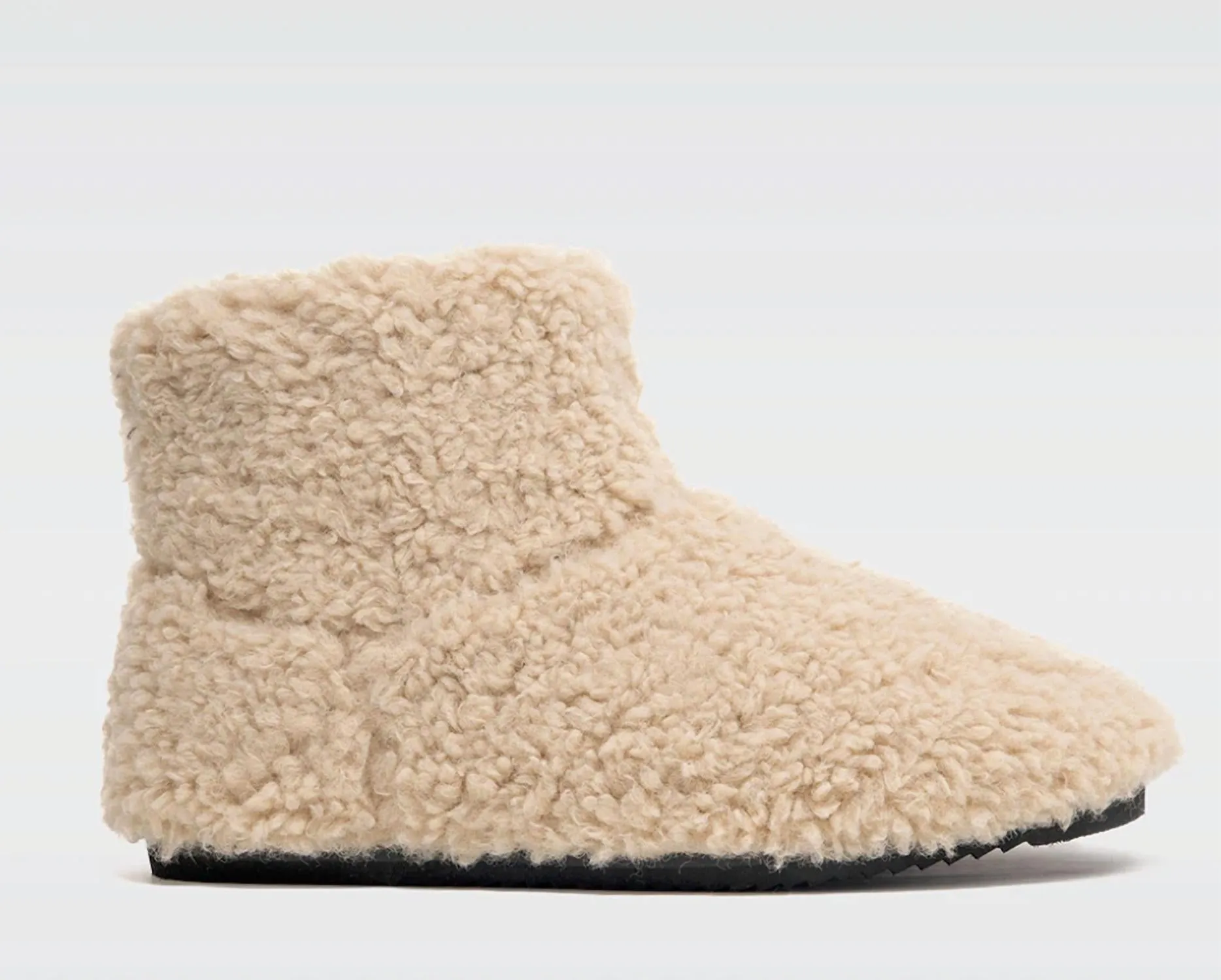 Women's Mini Boosh Bootie In Nude Fuzzy