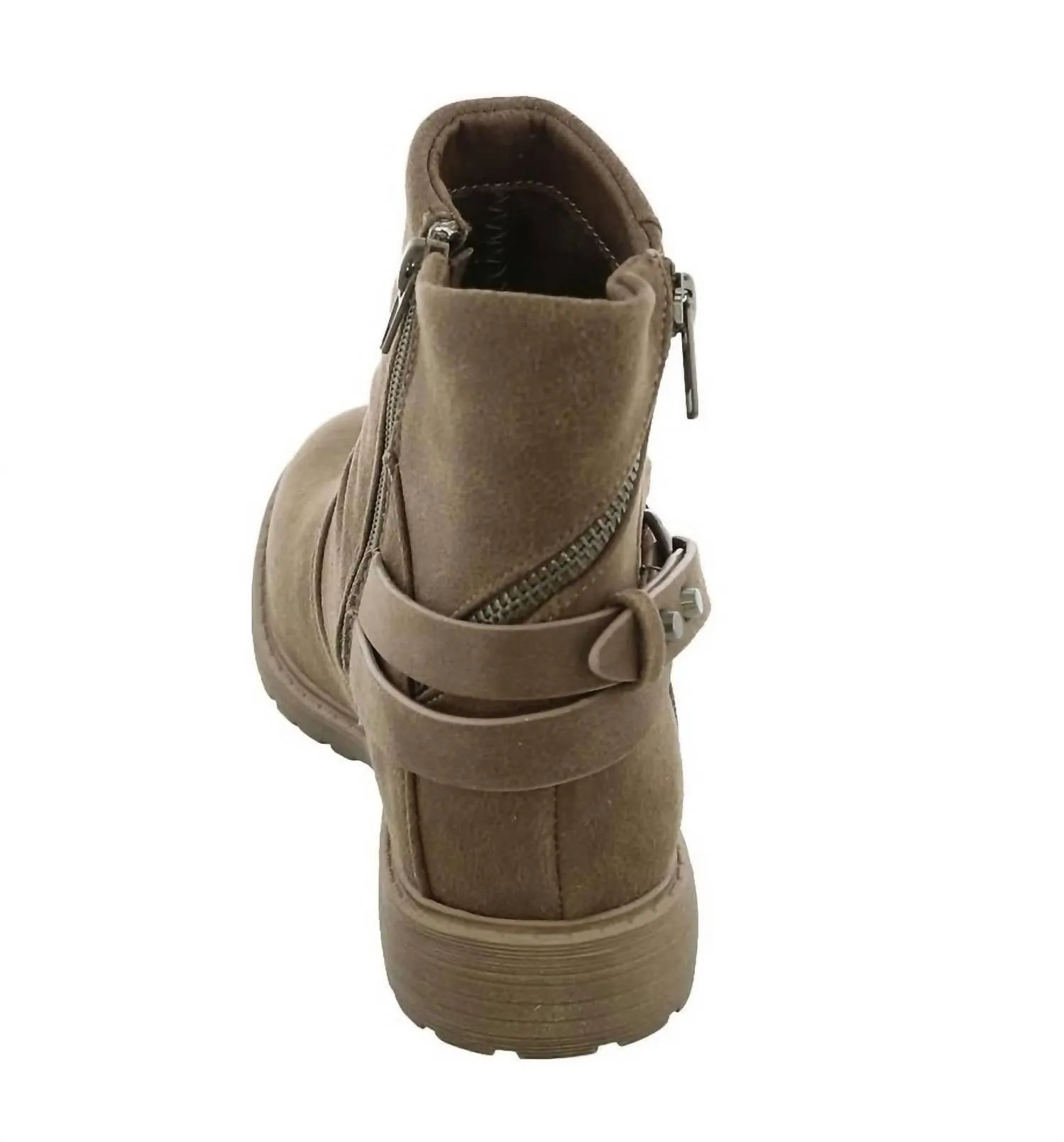 Women's Natasha Side Zip Fashion Boot In Brown
