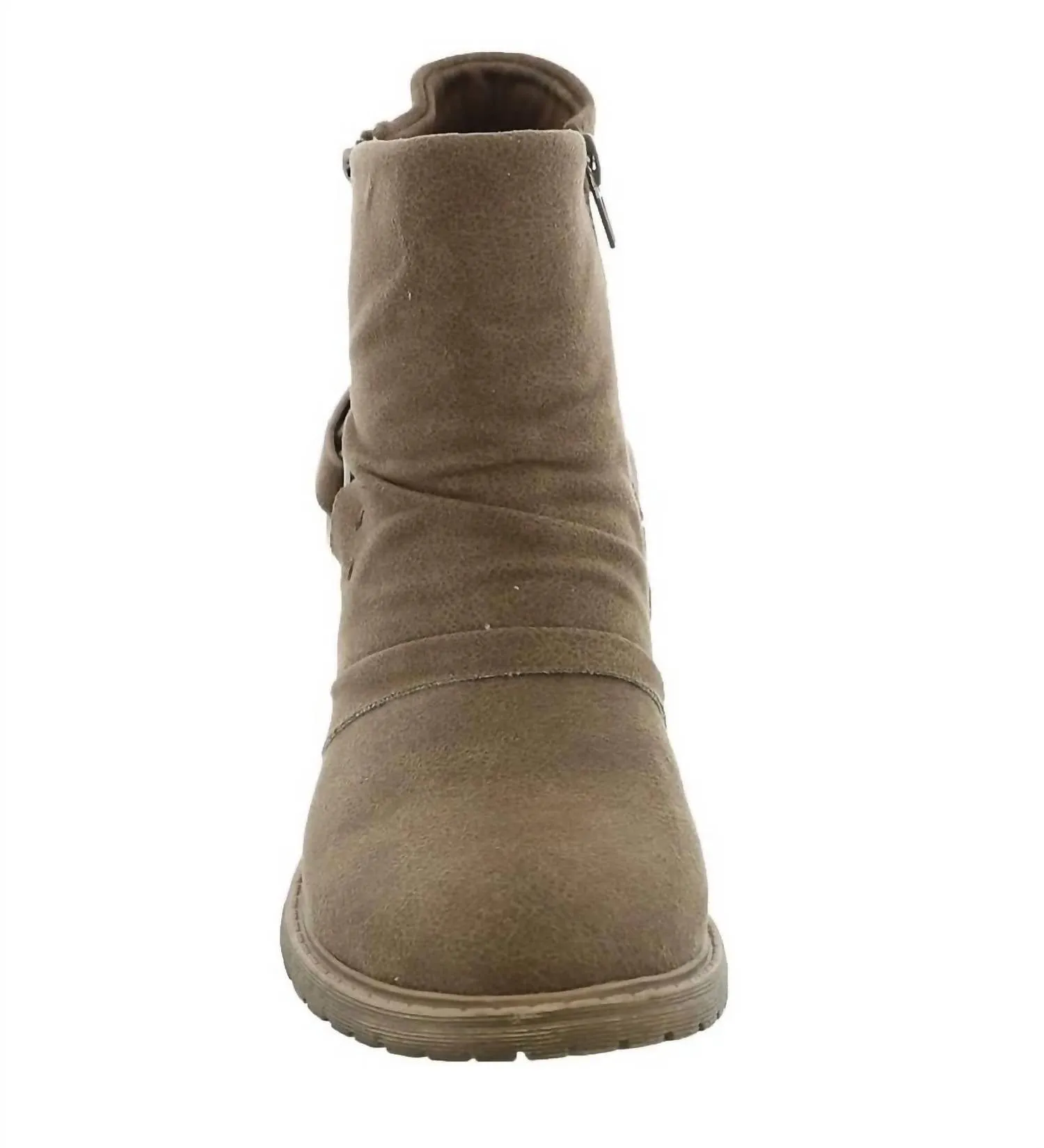 Women's Natasha Side Zip Fashion Boot In Brown