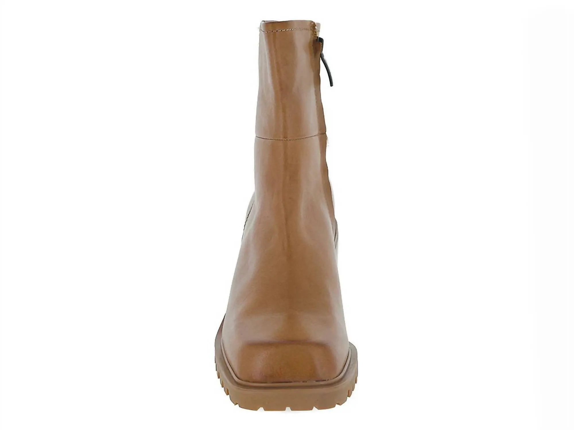 Women's Navi Boots In Tan Leather