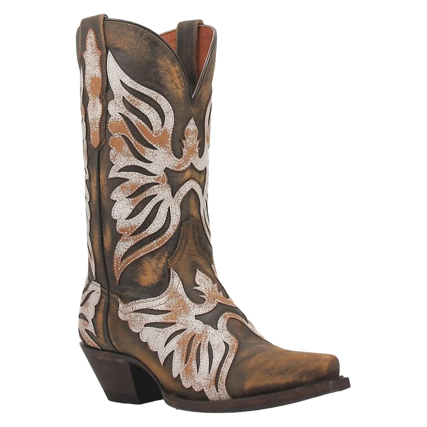 Women's Ndulgence Snip Toe Western Boot In Vintage Brown