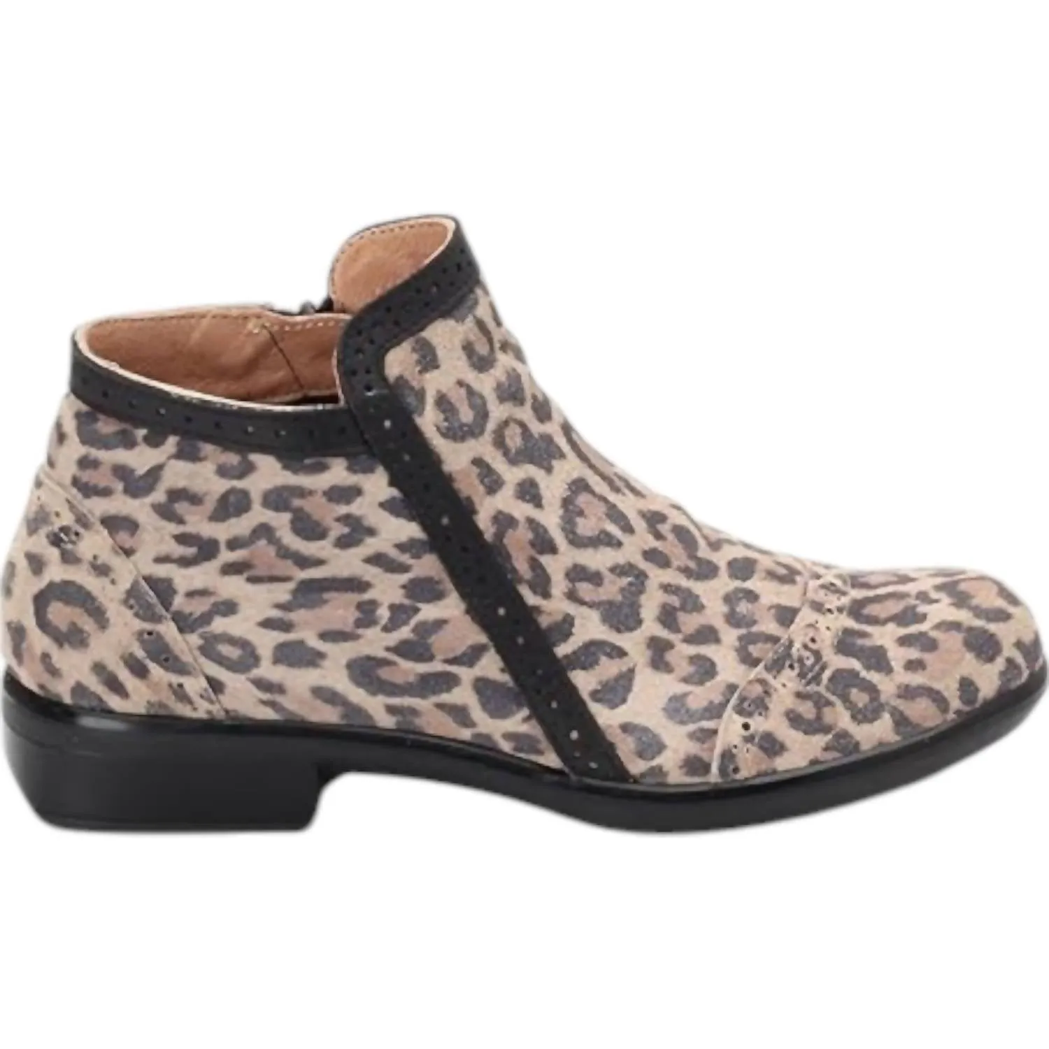 Women's Nefasi Booties - Medium In Cheetah/jet Black