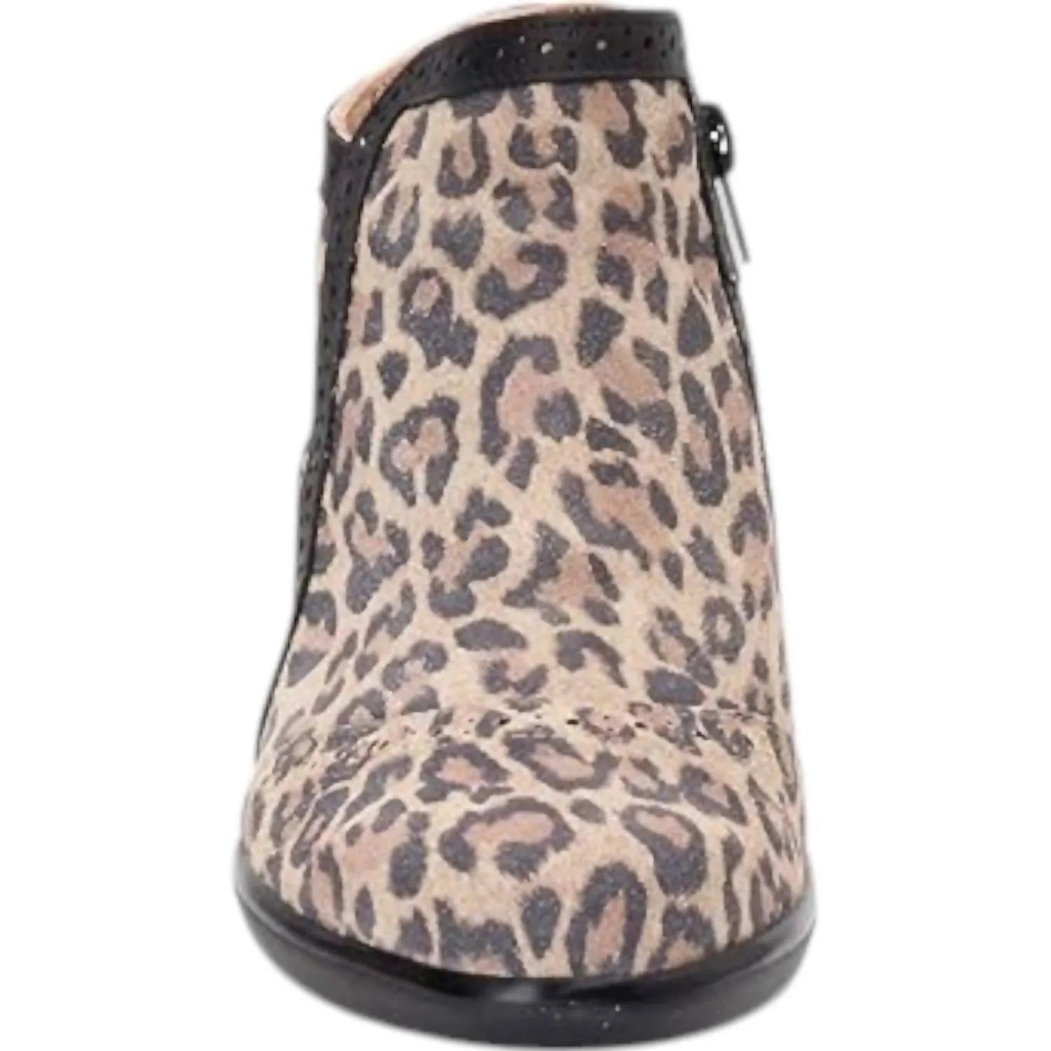 Women's Nefasi Booties - Medium In Cheetah/jet Black