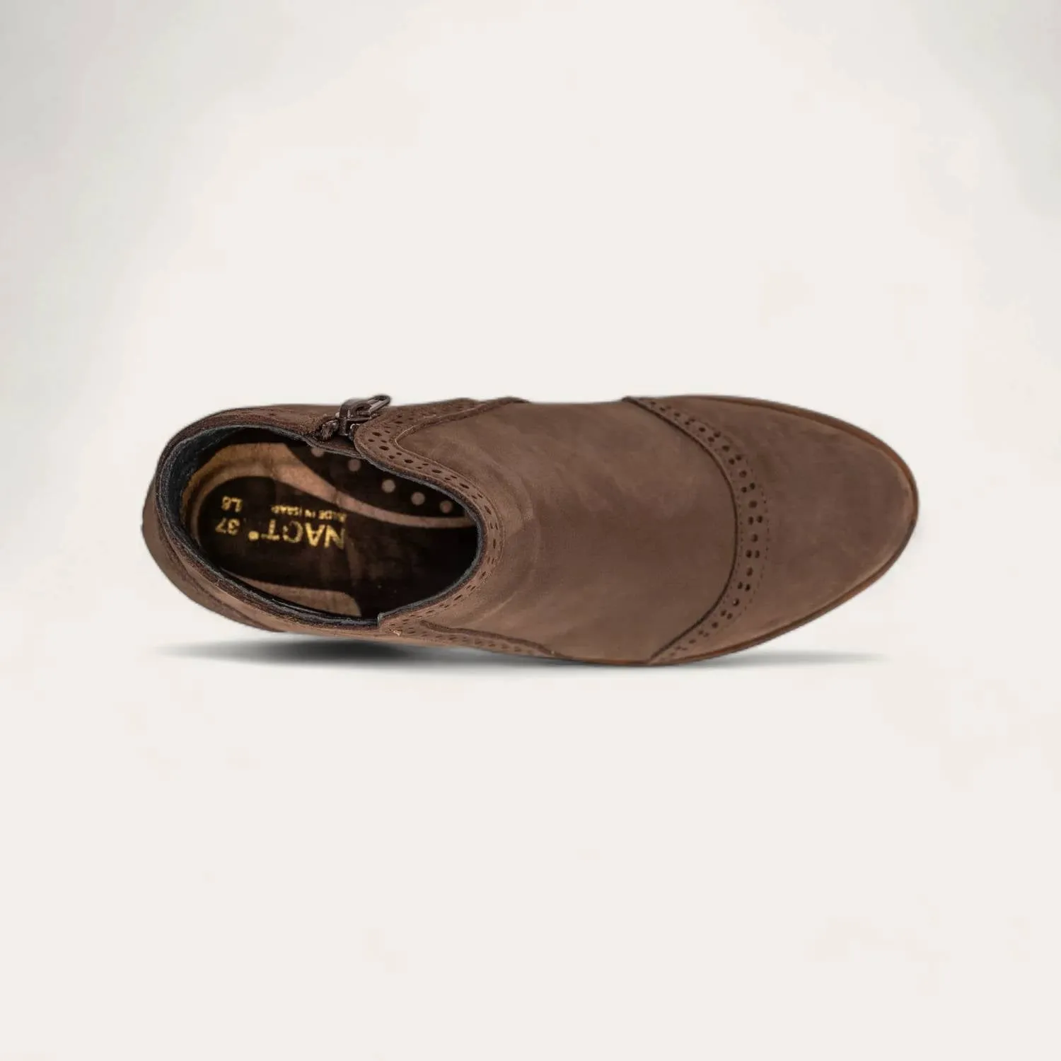 Women's Nefasi Booties - Medium In Coffee Bean Nubuck