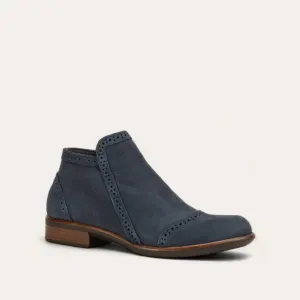 Women's Nefasi Booties - Medium In Navy Velvet