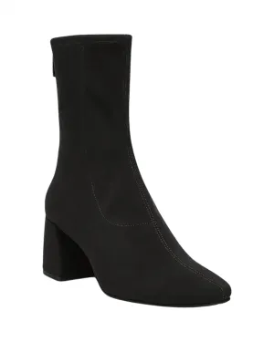 Women's Newton Crepe Ankle Boot In Black Crepe
