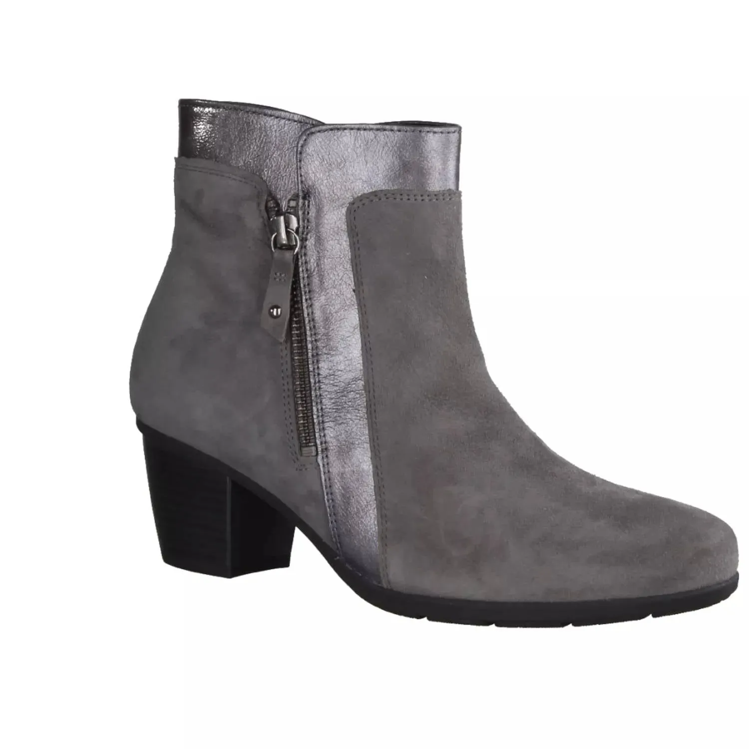 Women's Nicole Suede Bootie In Gray