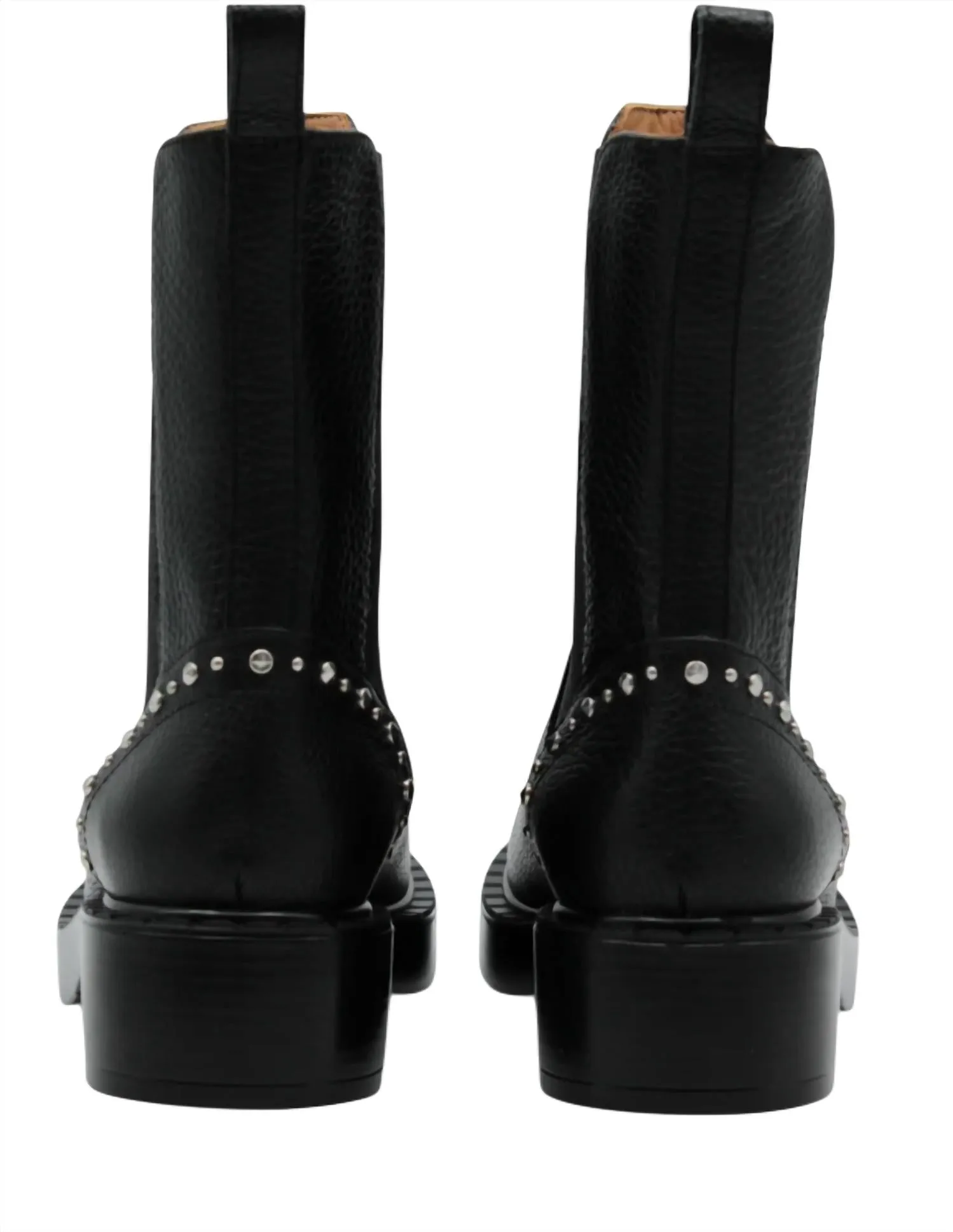 Women's Nina Chelsea Boot With Studs In Black