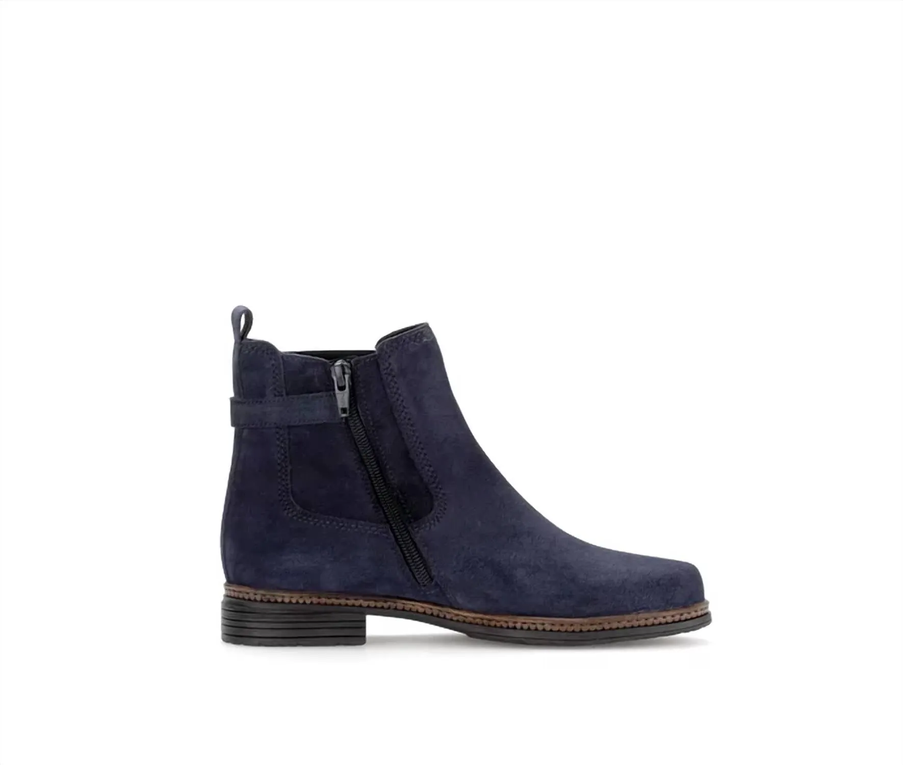 Women's Nolene Ankle Boot In Navy Suede