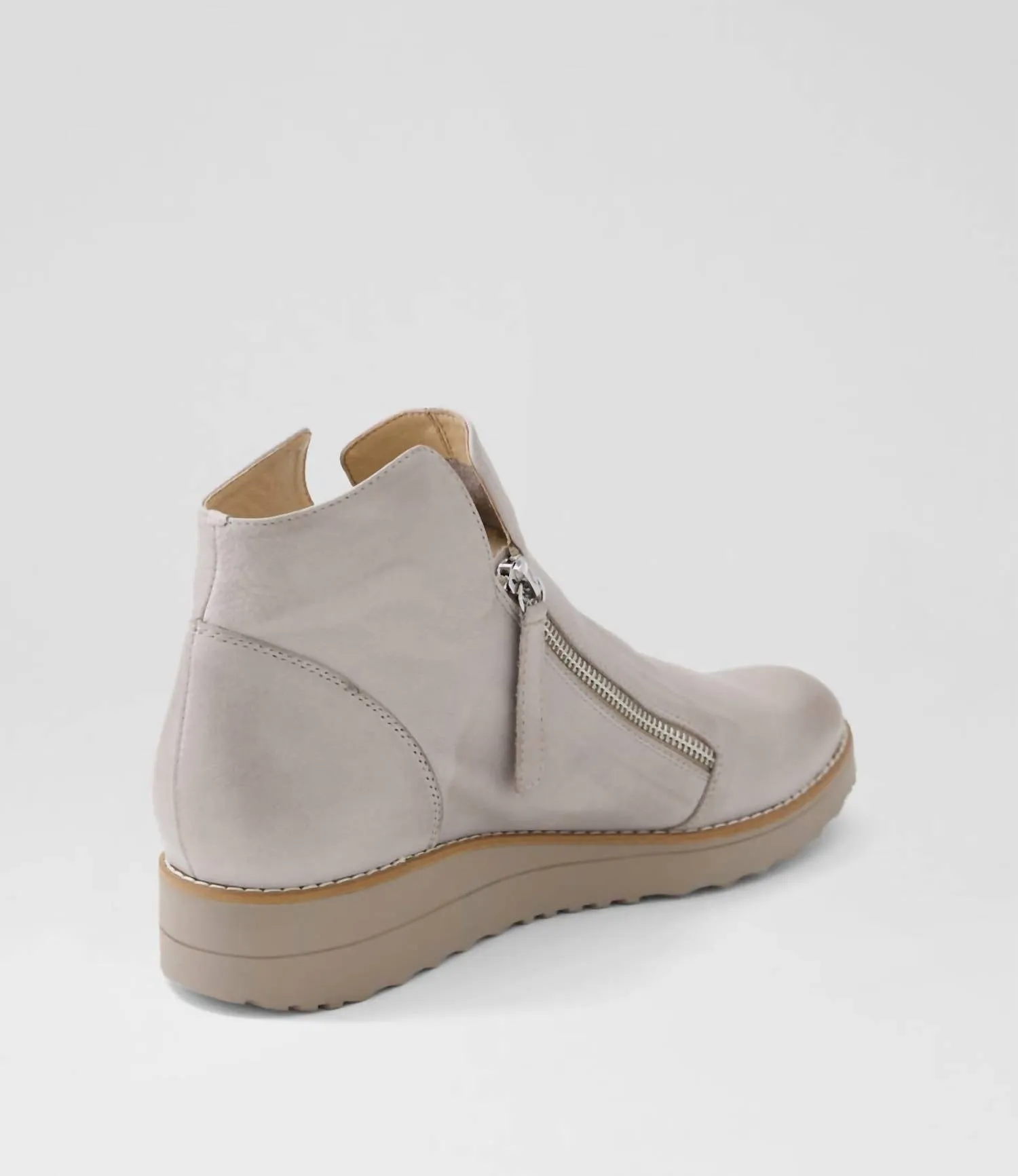 Women's Ohmy Leather Ankle Boots In Smoke/smoke Sole