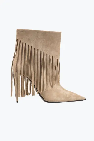 Women's Olympe Boots In Light Taupe