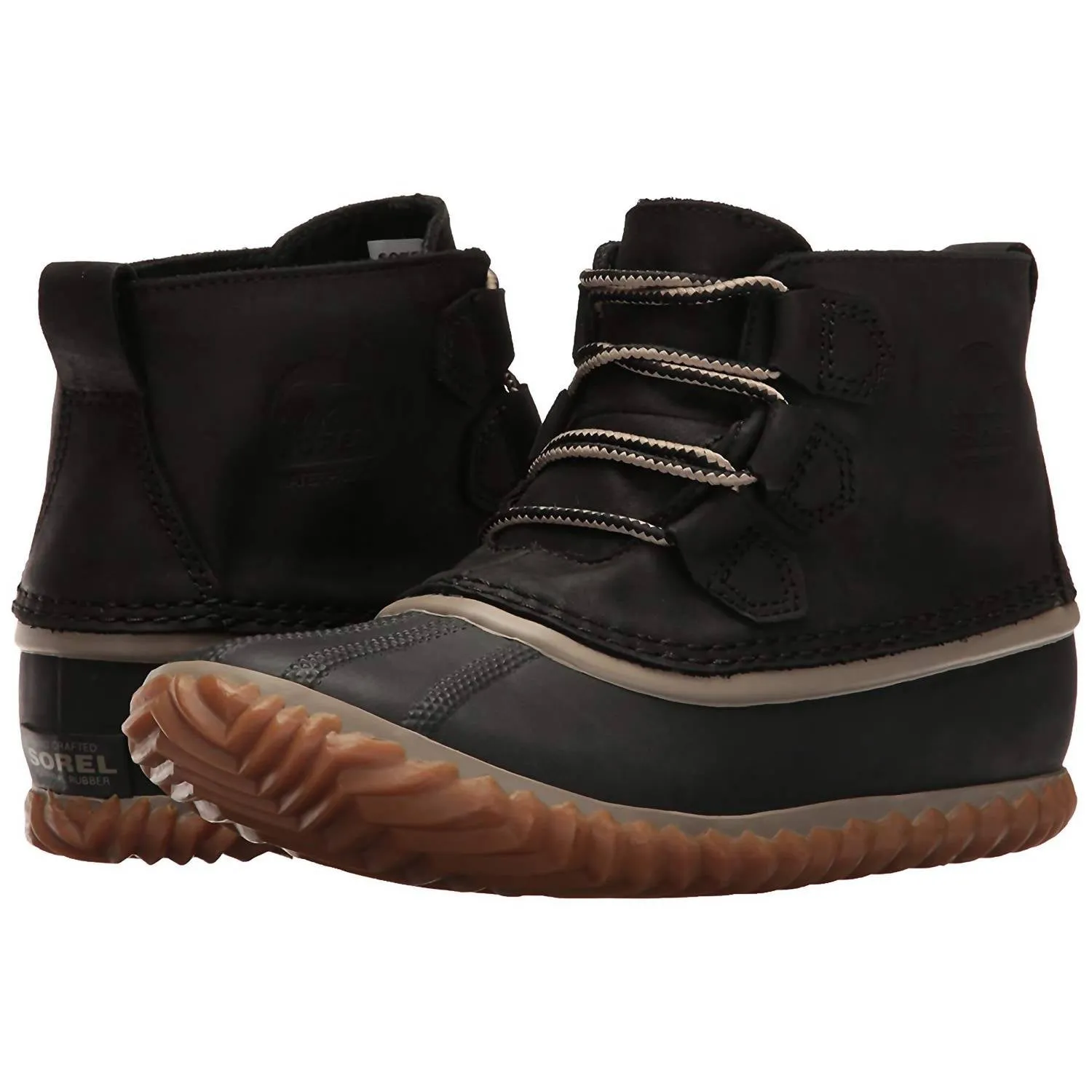 Women's Out N About Leather Ankle Boot In Black