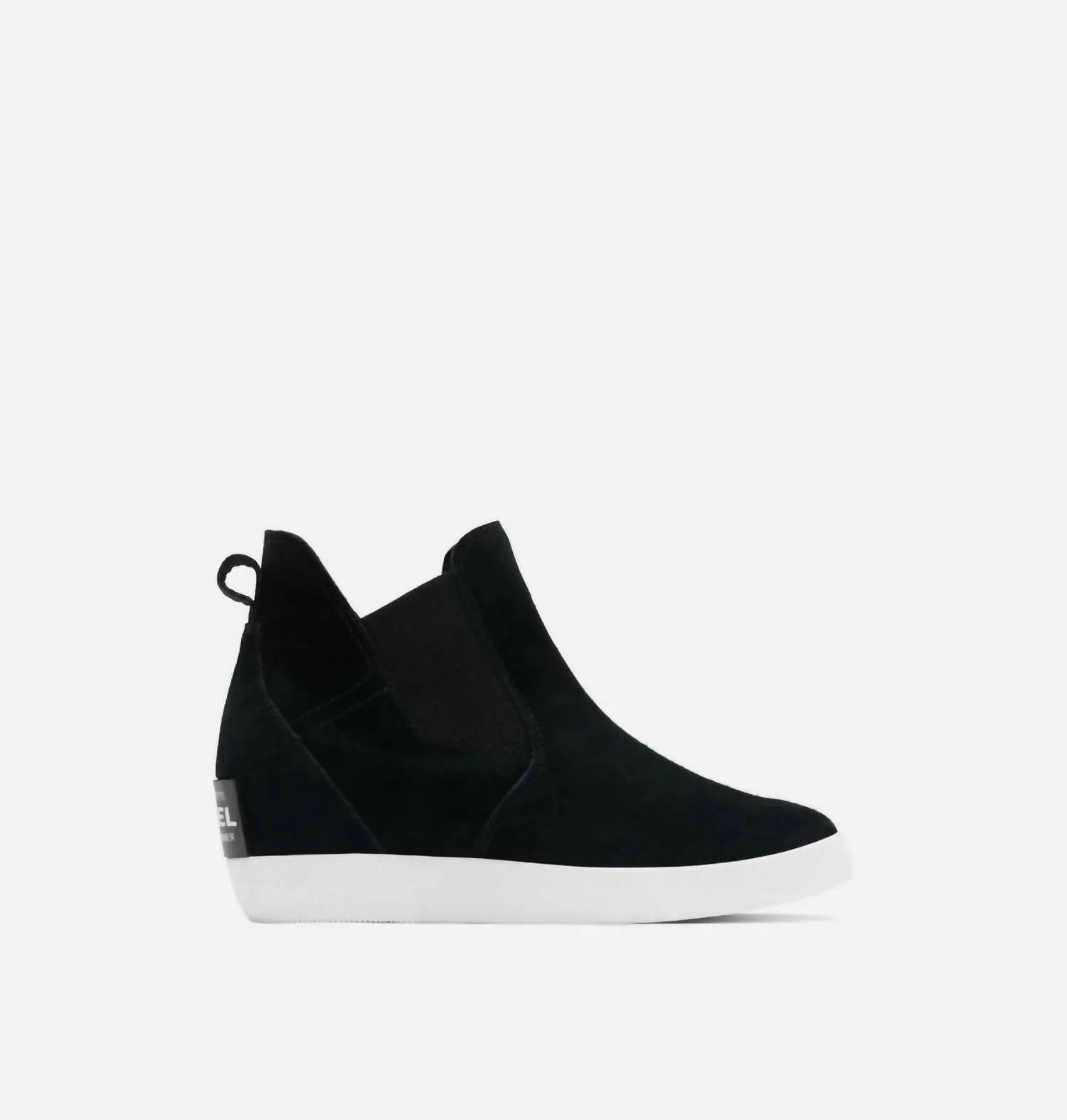 Women's Out N About Slip-On Wedge Fashion Boots In Black/white