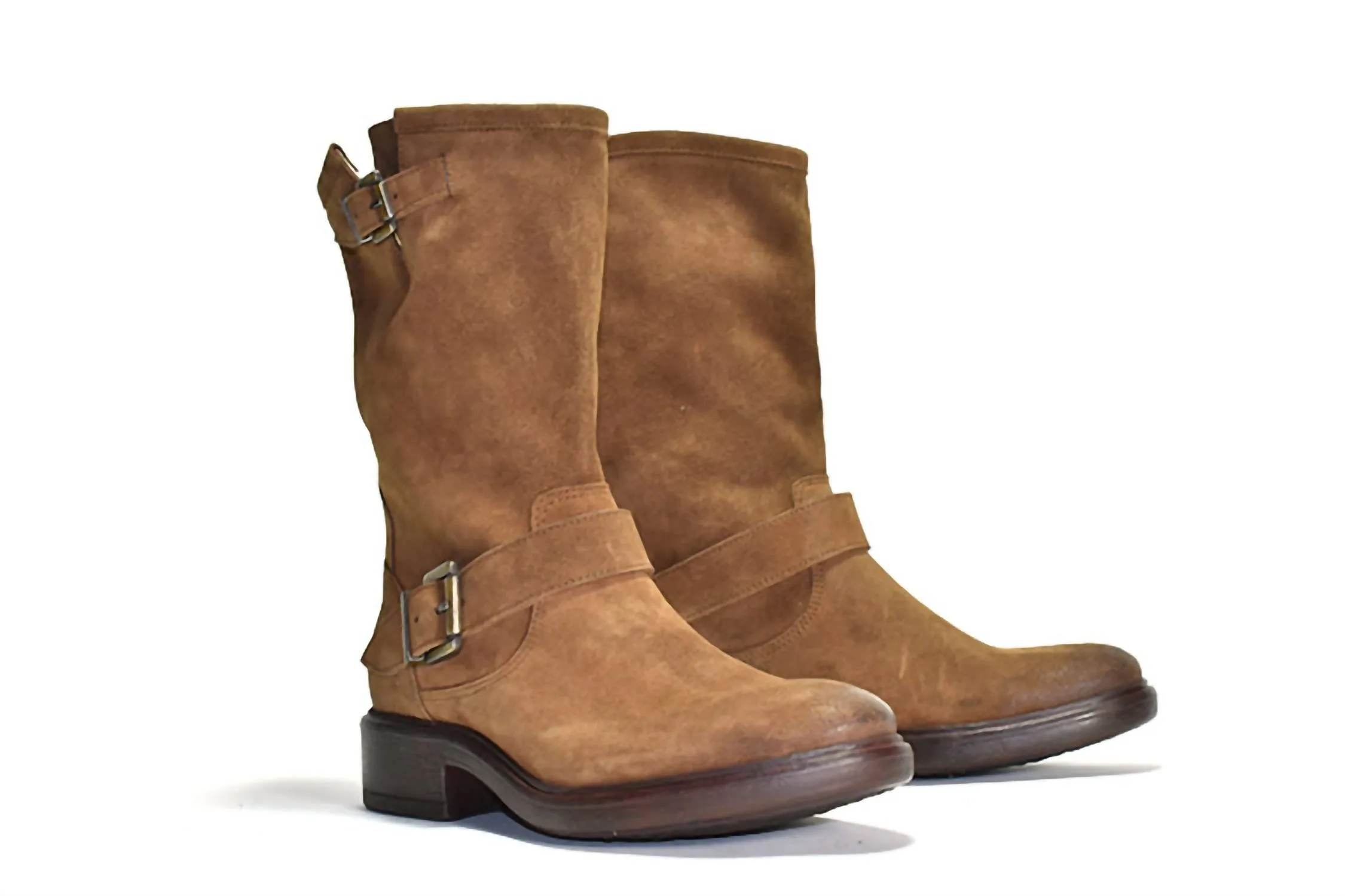 Women's Pike Suede Boots In Brown Suede