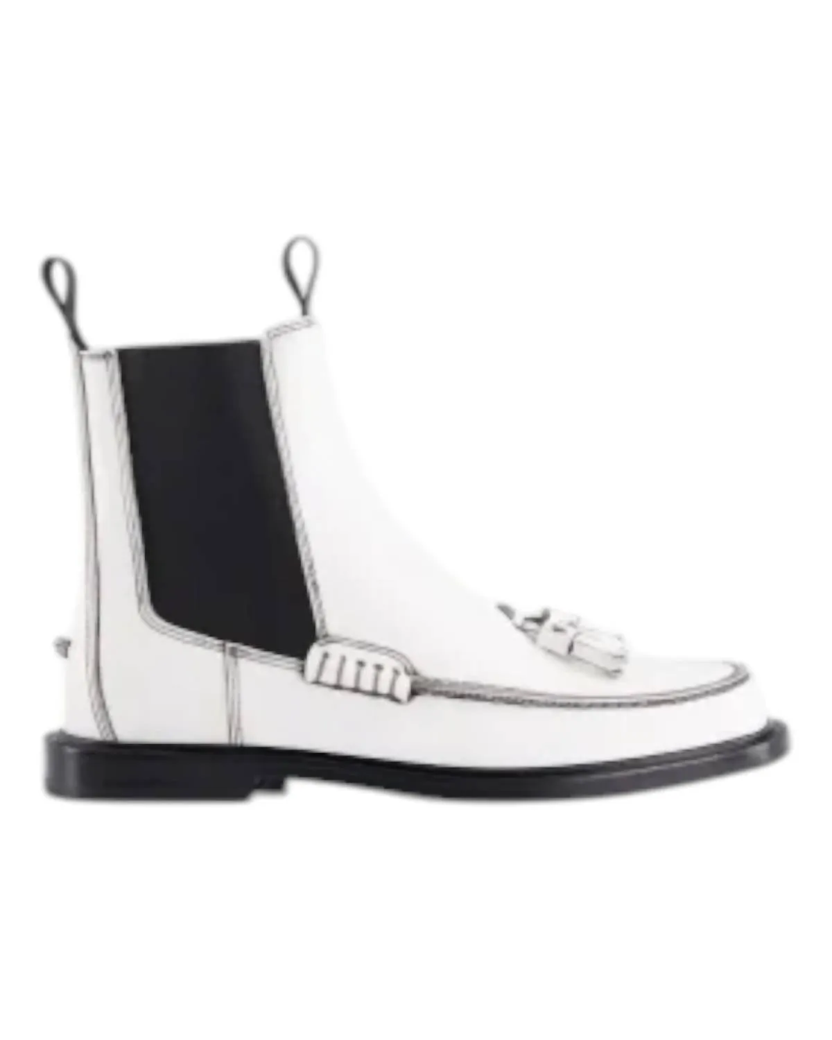 Women's Pooky Chelsea Boot With Tassel Booties In White