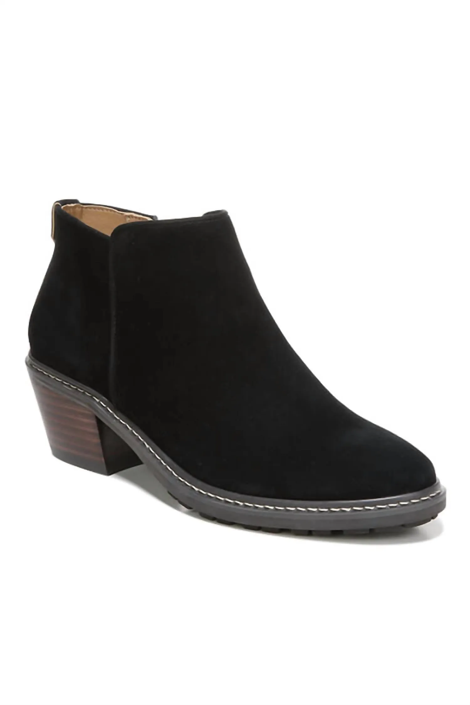 Women's Pryce Ankle Bootie In Black Suede