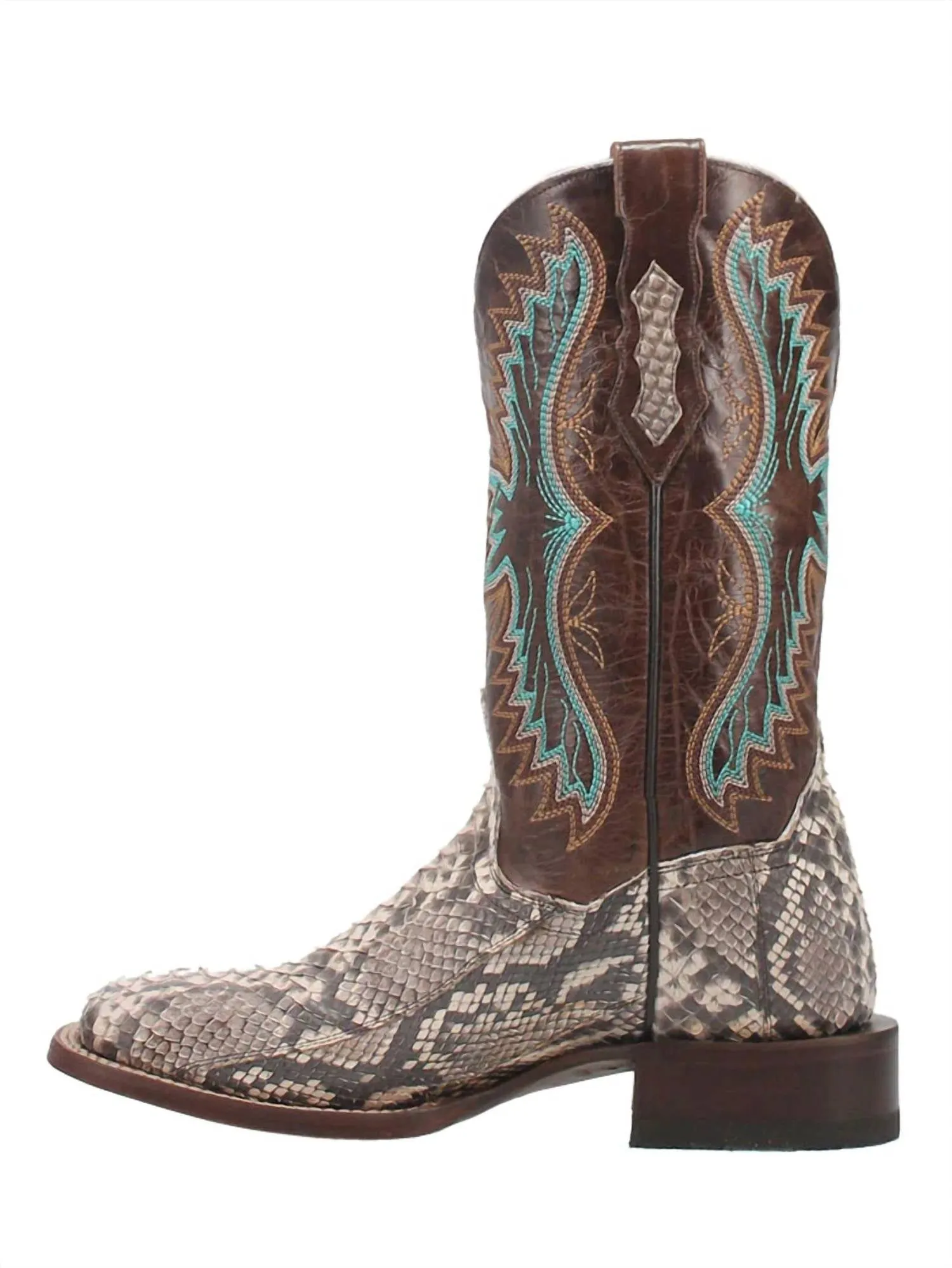 Women's Python Exotic Stockman Boot In Natural/brown