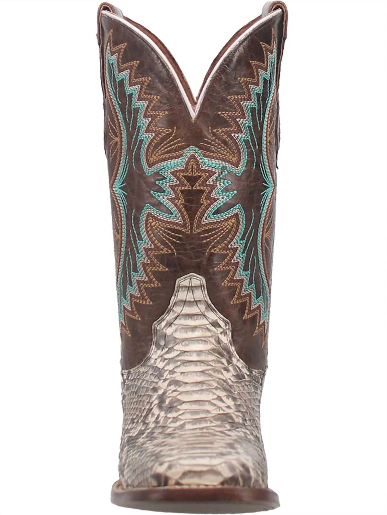 Women's Python Exotic Stockman Boot In Natural/brown