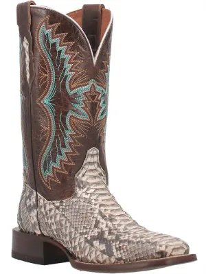 Women's Python Exotic Stockman Boot In Natural/brown