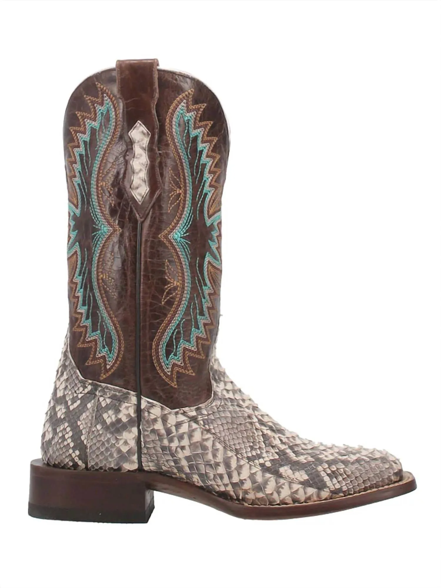 Women's Python Exotic Stockman Boot In Natural/brown