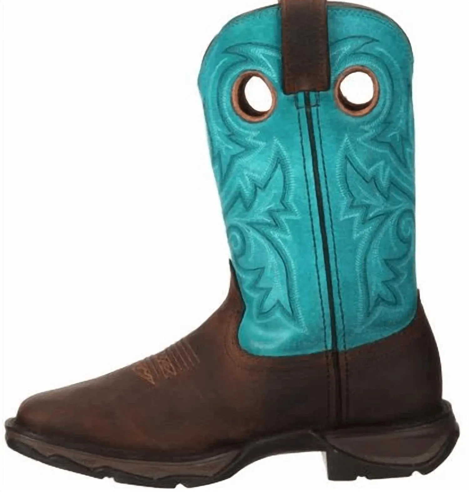 Women's Rebel Bar None Western Boot In Brown/turquoise