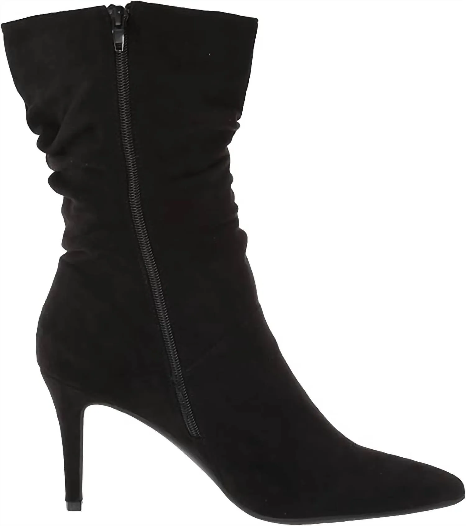 Women's Refine Fashion Boot In Suede Black