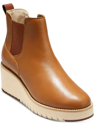Womens ROUND TOE ANKLE Wedge Boots