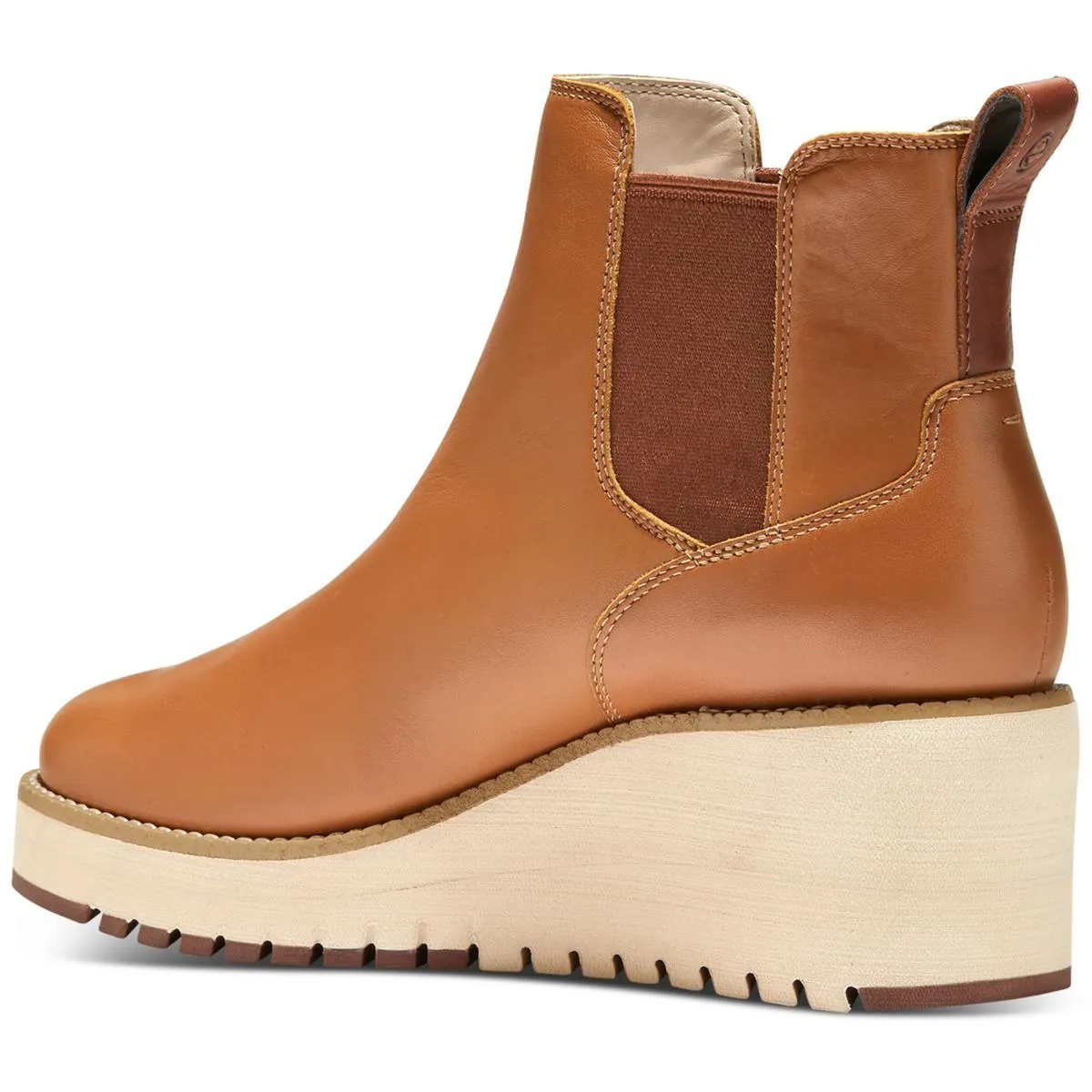 Womens ROUND TOE ANKLE Wedge Boots