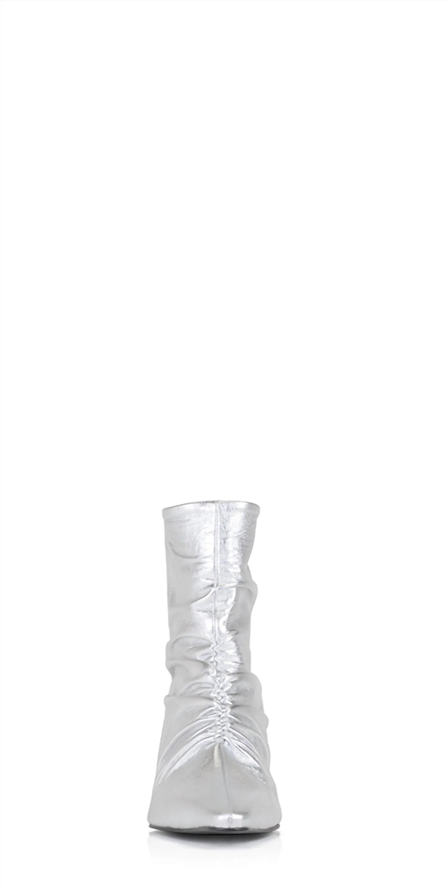 Women's Rushy Leather Ankle Boots In Silver