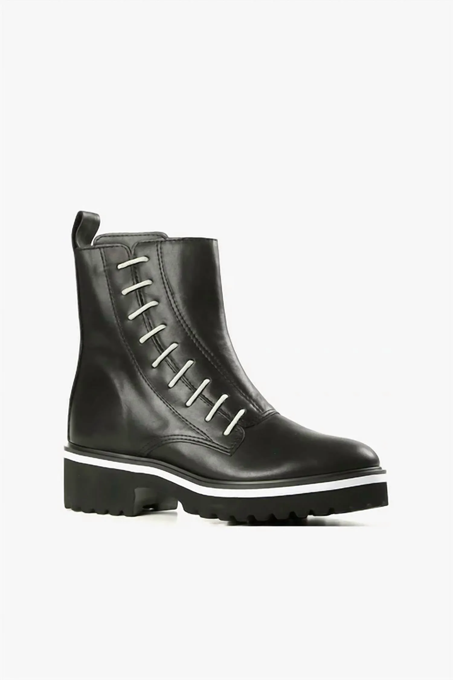 Women's Side Cord Bootie In Black