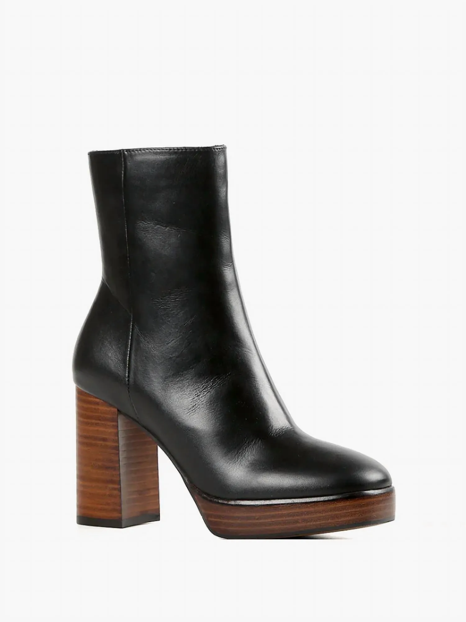 Women's Sleek Glamour Bootie In Black/brown