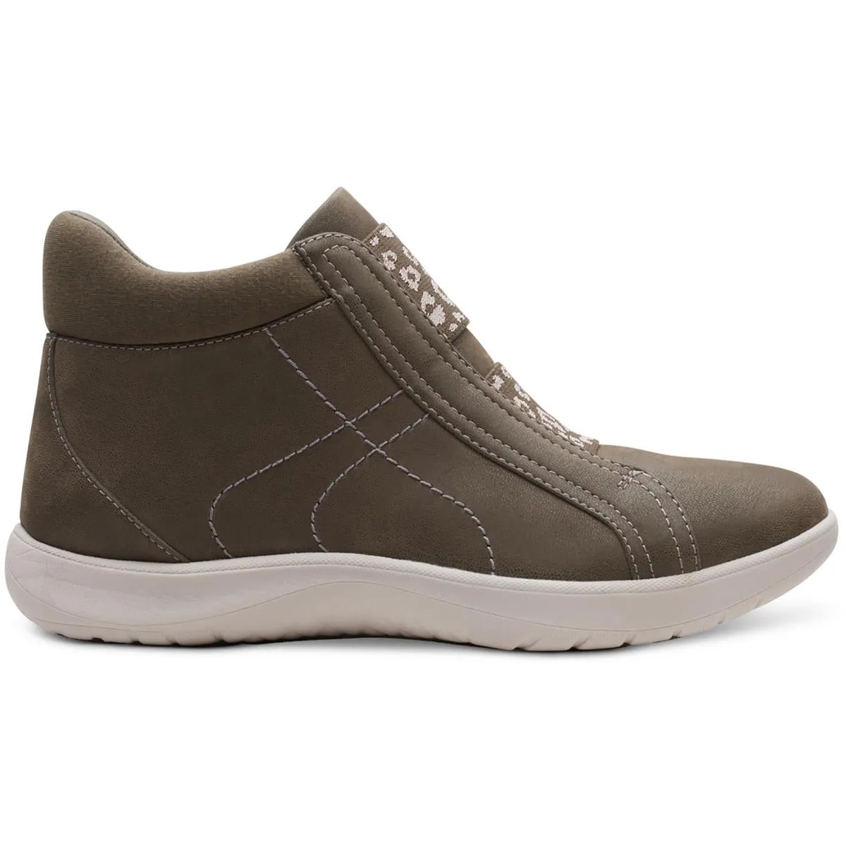 Womens Slip On Laceless Ankle Boots