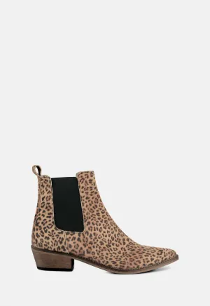 Women's Stella Leopard Boot In Beige