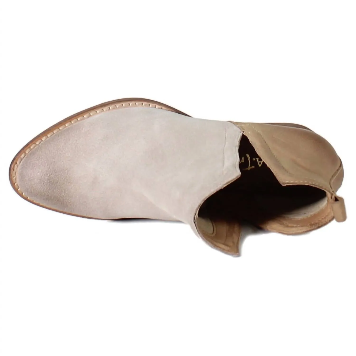 Women's Stop By Bootie In Sand/cognac