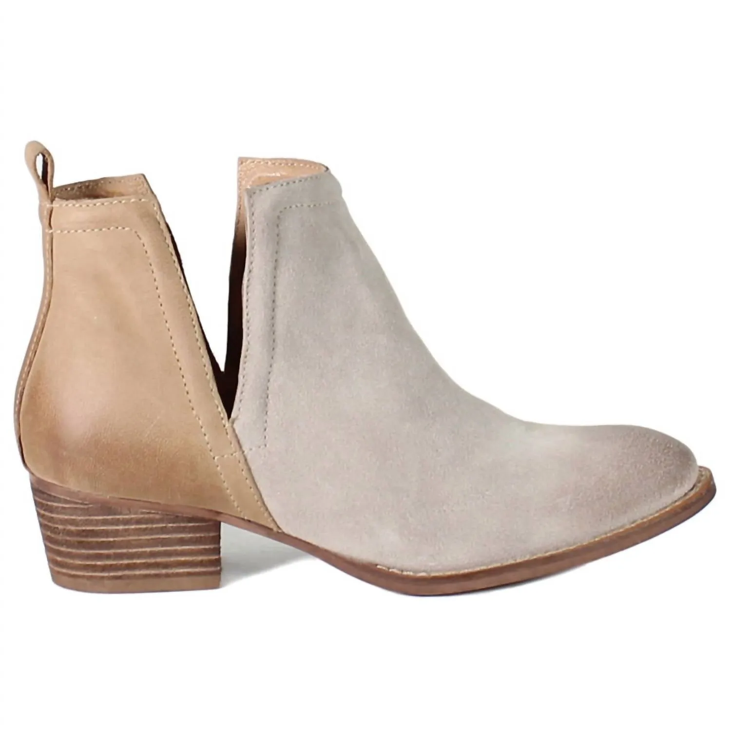 Women's Stop By Bootie In Sand/cognac