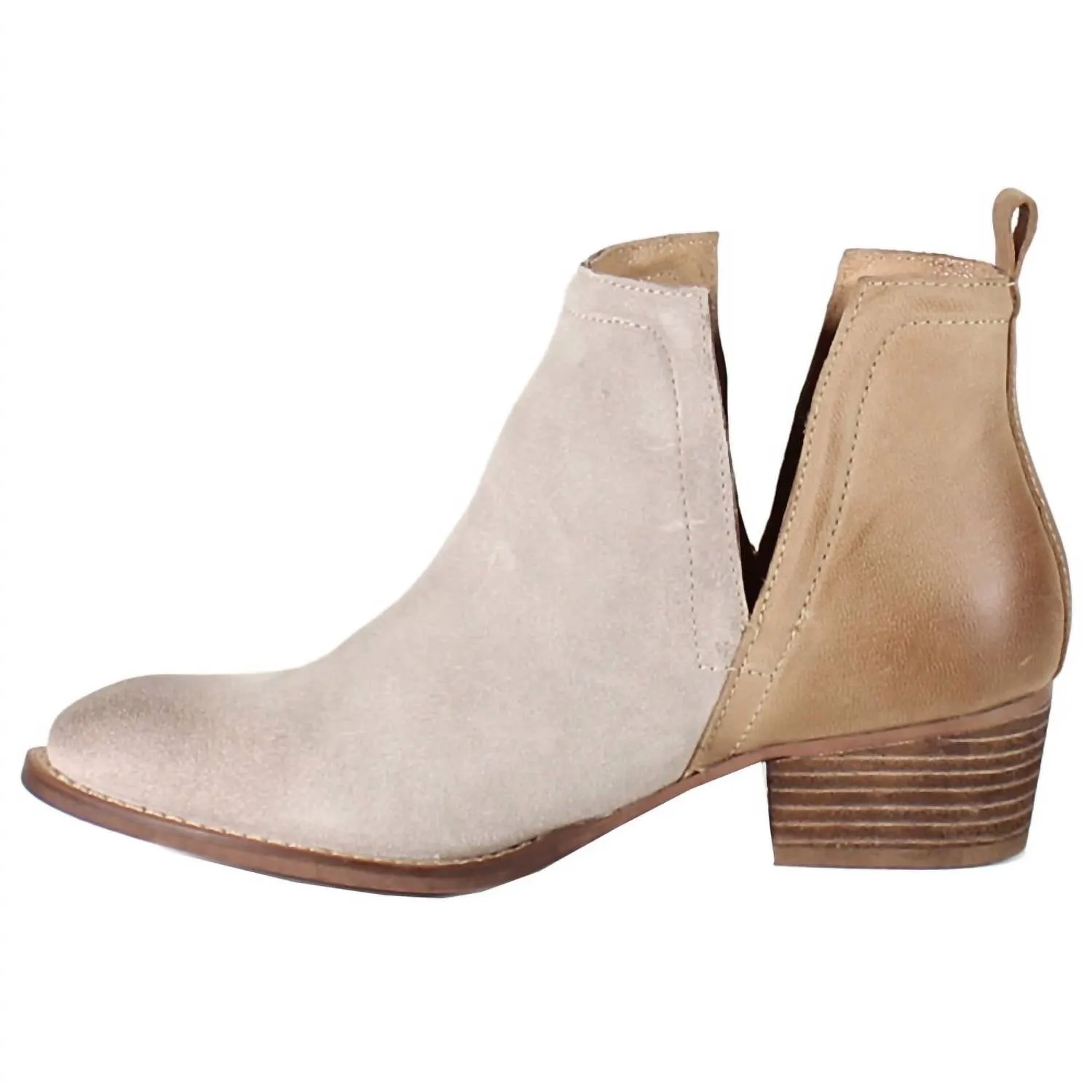 Women's Stop By Bootie In Sand/cognac