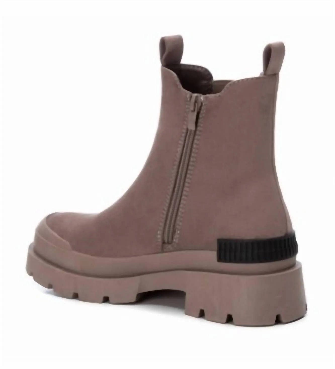 Women's Suede Ankle Booties In Light Brown