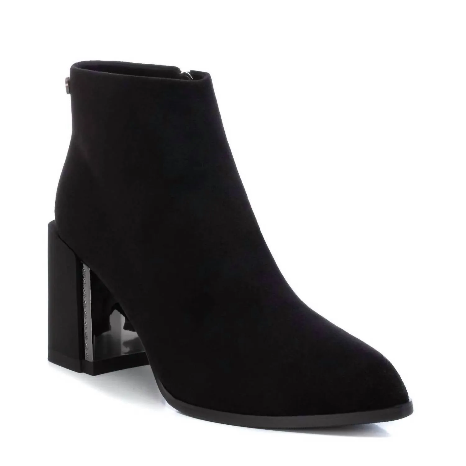 Women's Suede Dress Booties In Black