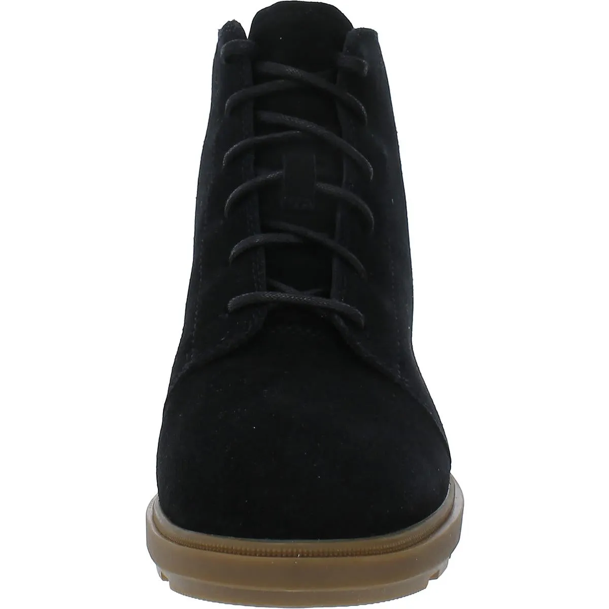Womens Suede Lace-Up Booties