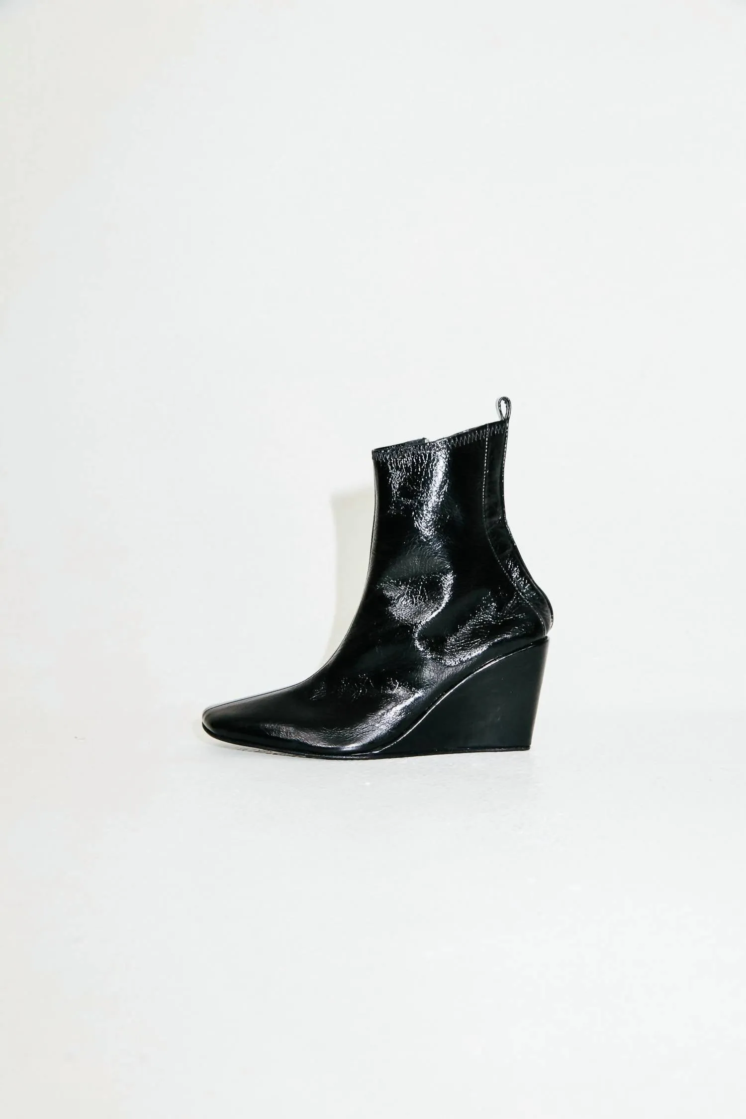 Women's Tecno Boot In Patent Black