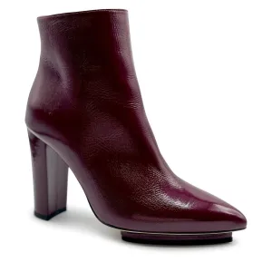 Women's Tessa Patent Leather Boot In Burgundy
