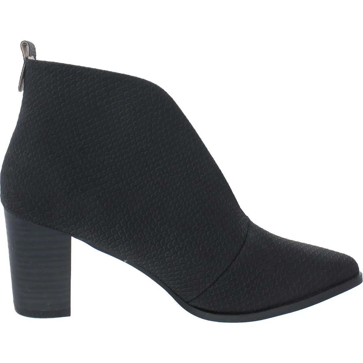 Womens Textured Slip-On Booties