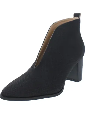 Womens Textured Slip-On Booties