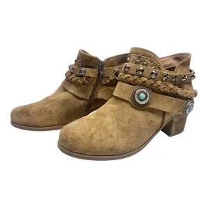 Women's Trinity Ranch Western Booties In Tan