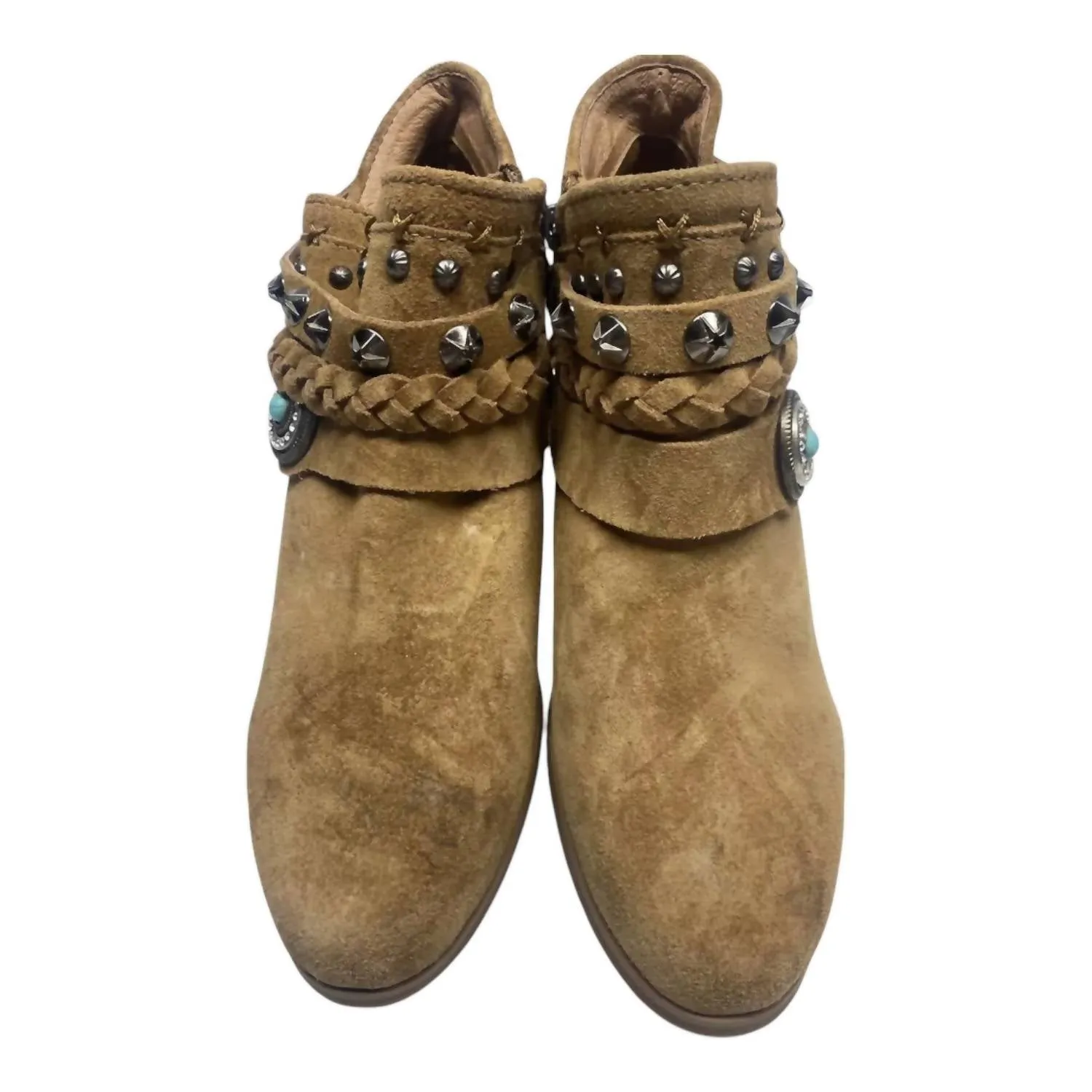 Women's Trinity Ranch Western Booties In Tan