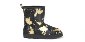 Women's Turano 7.5 Inch Boots In Etched Cow/gold
