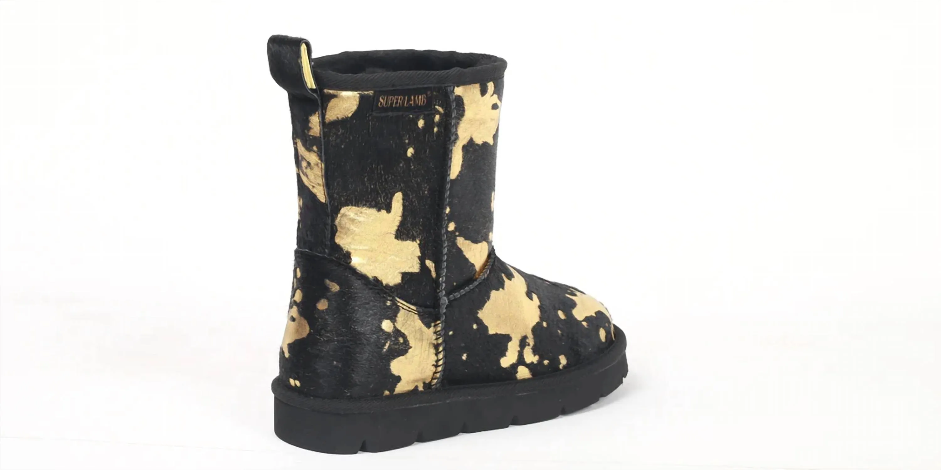 Women's Turano 7.5 Inch Boots In Etched Cow/gold