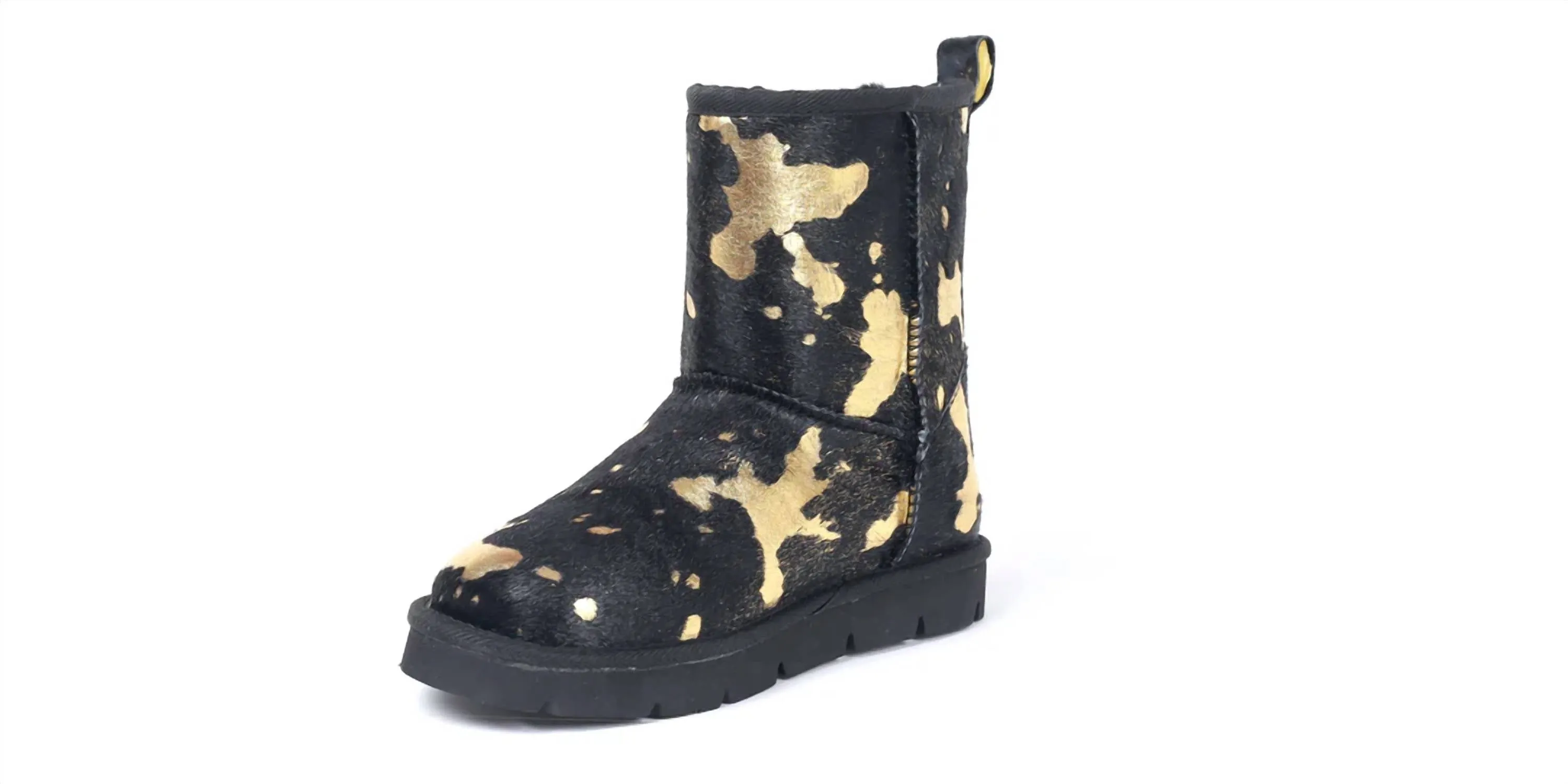 Women's Turano 7.5 Inch Boots In Etched Cow/gold