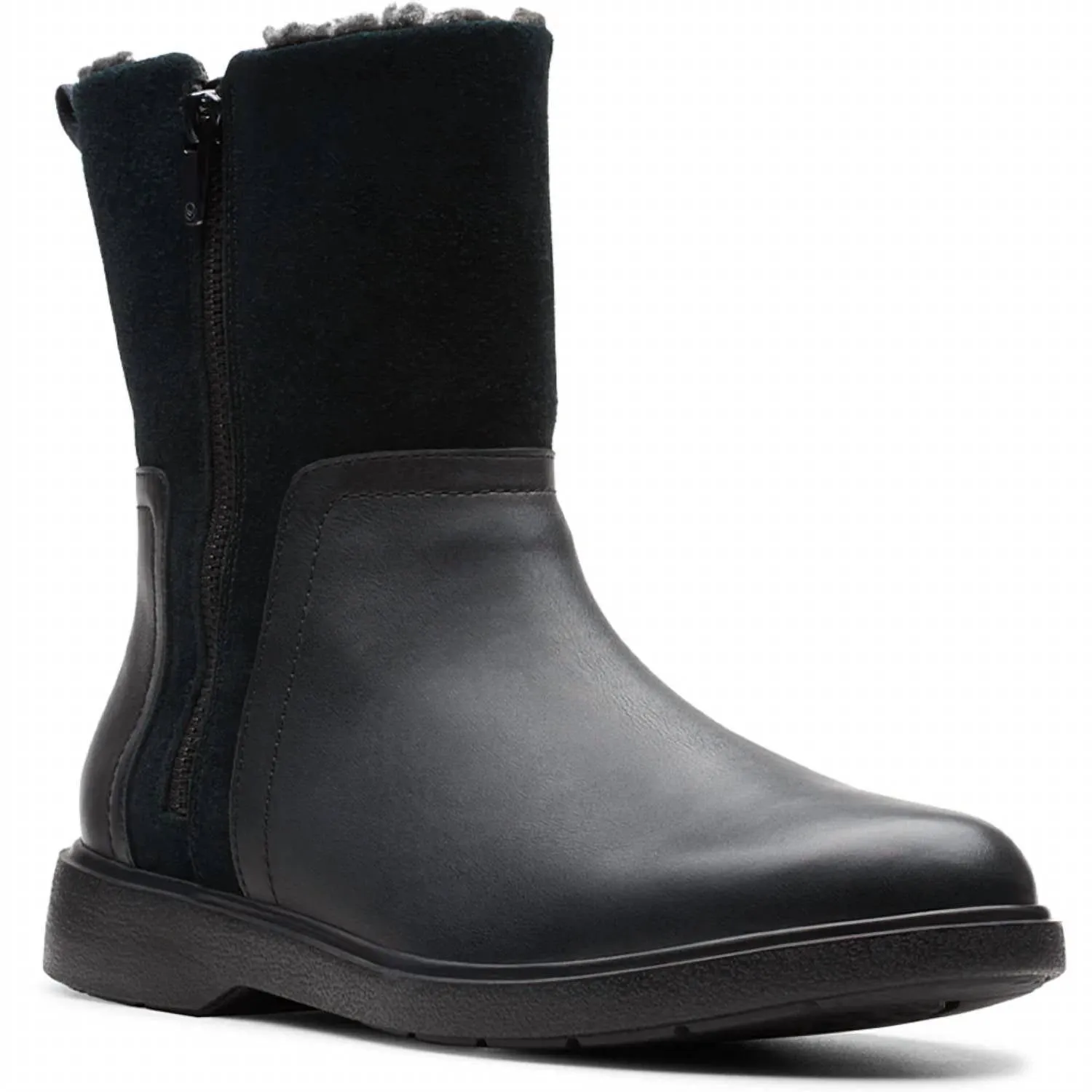 Women's Un Elda Mid Waterproof Boot In Black Combi